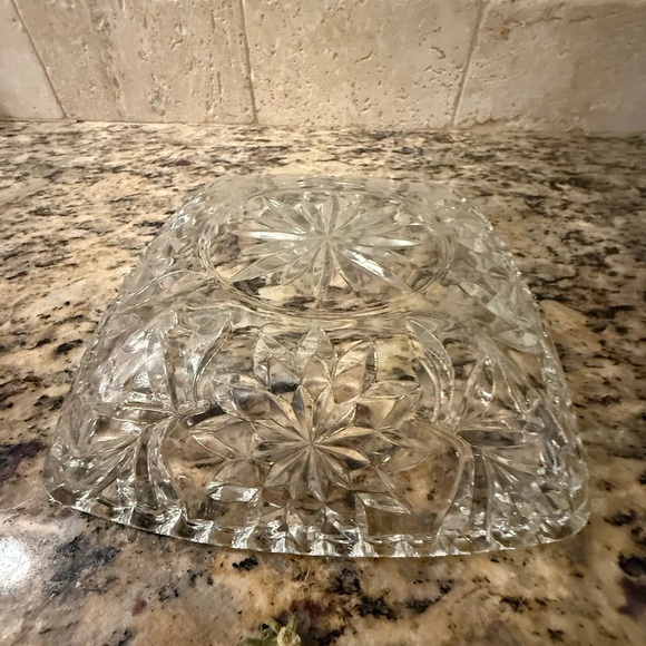 Vintage Hazel-Atlas Prescut Clear Glass Dish – 1940s Square Candy Bowl. - Picture 5 of 5